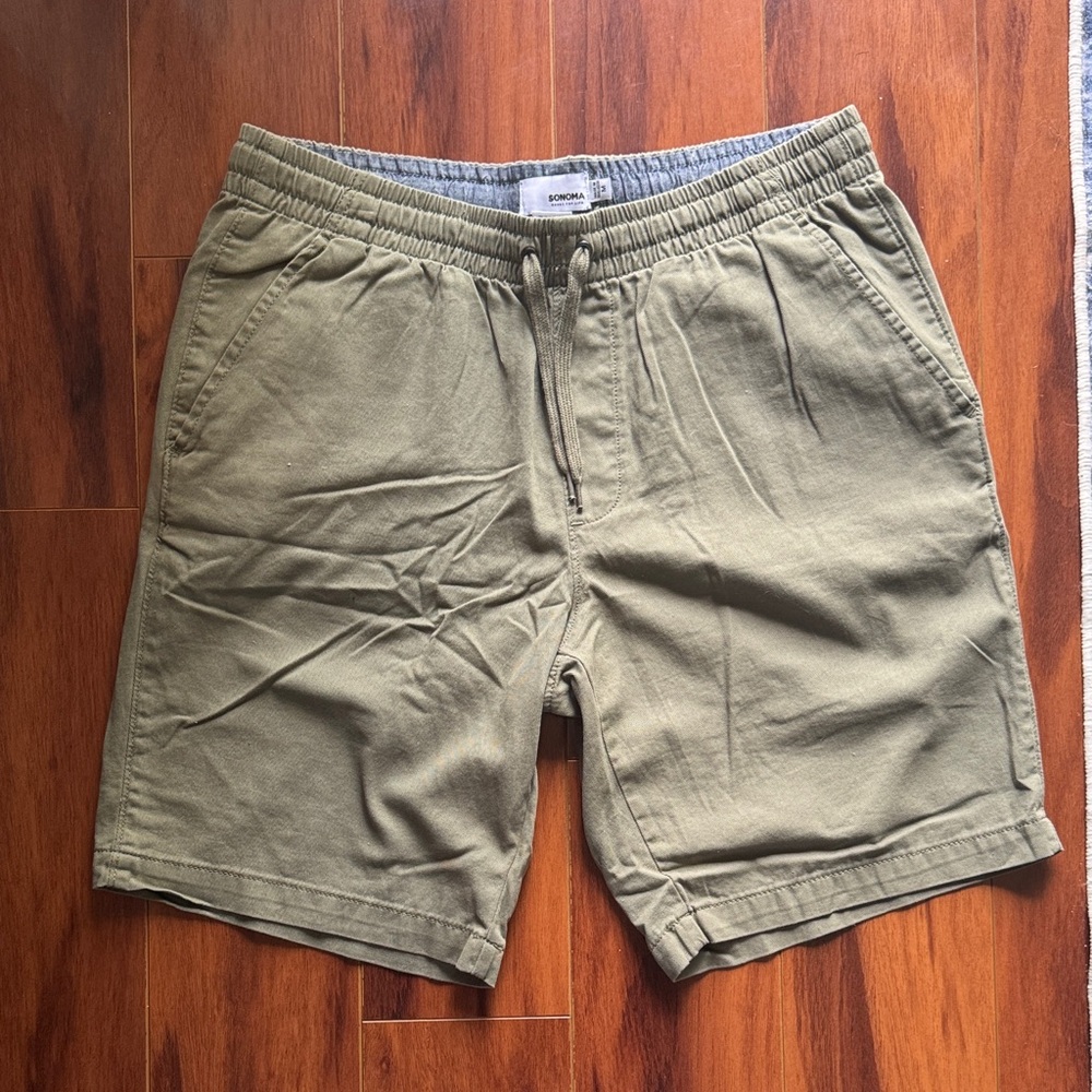 Sonoma Khaki Flat Front Shorts
